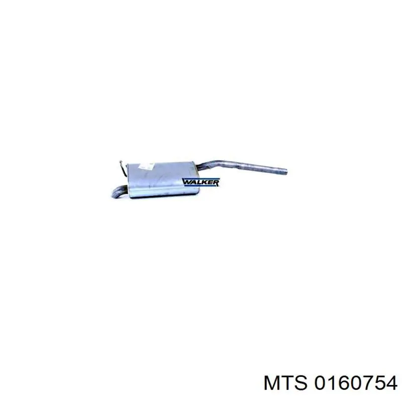 Compre 0160754 MTS Silenciador, parte traseira