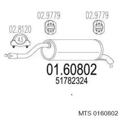 Compre 16097 Asmet Silenciador, parte traseira