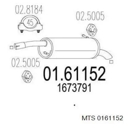 Compre 1806567 Ford Silenciador, parte traseira
