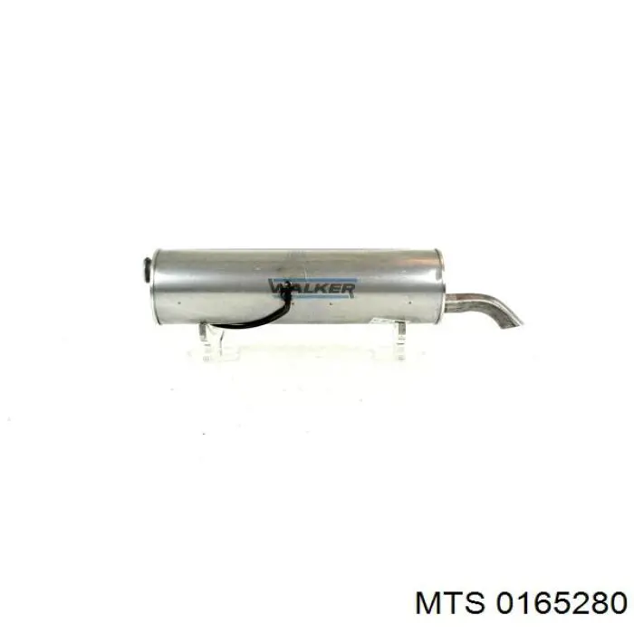 0165280 MTS Silenciador, parte traseira