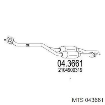 Convertidor - catalisador Mercedes A2104909319 preço, a partir de 3334,20 USD