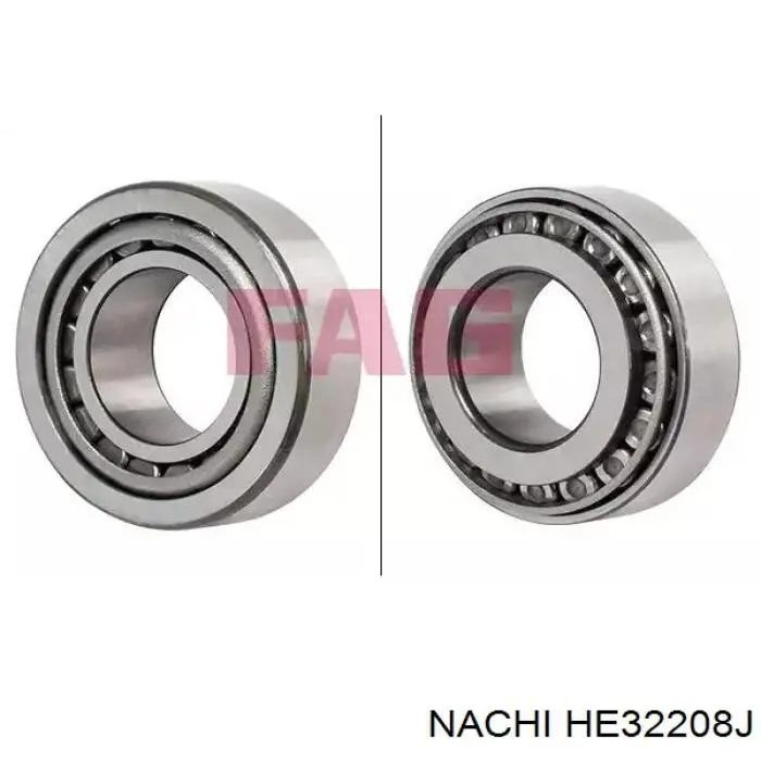 Rolamento interno de cubo dianteiro HE32208J Nachi