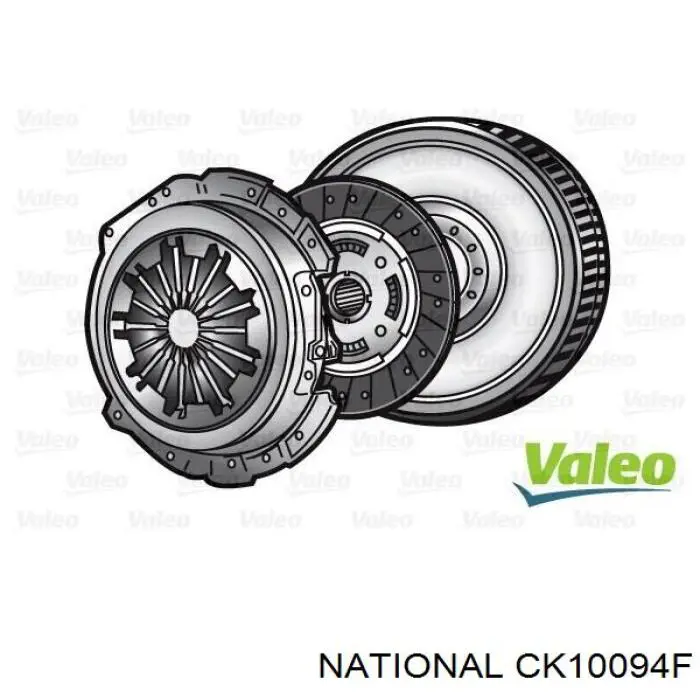 CK10094F National Kit de embraiagem (3 peças)