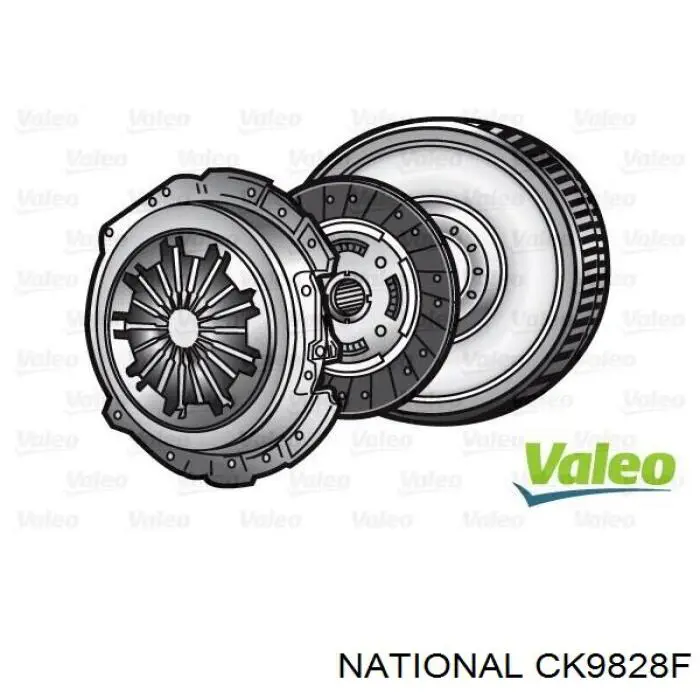 CK9828F National Kit de embraiagem (3 peças)