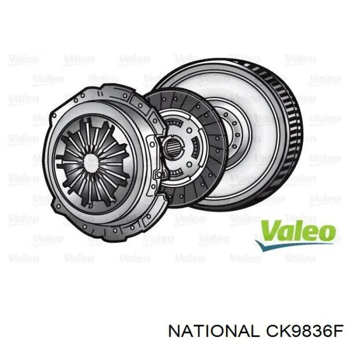 CK9836F National Kit de embraiagem (3 peças)