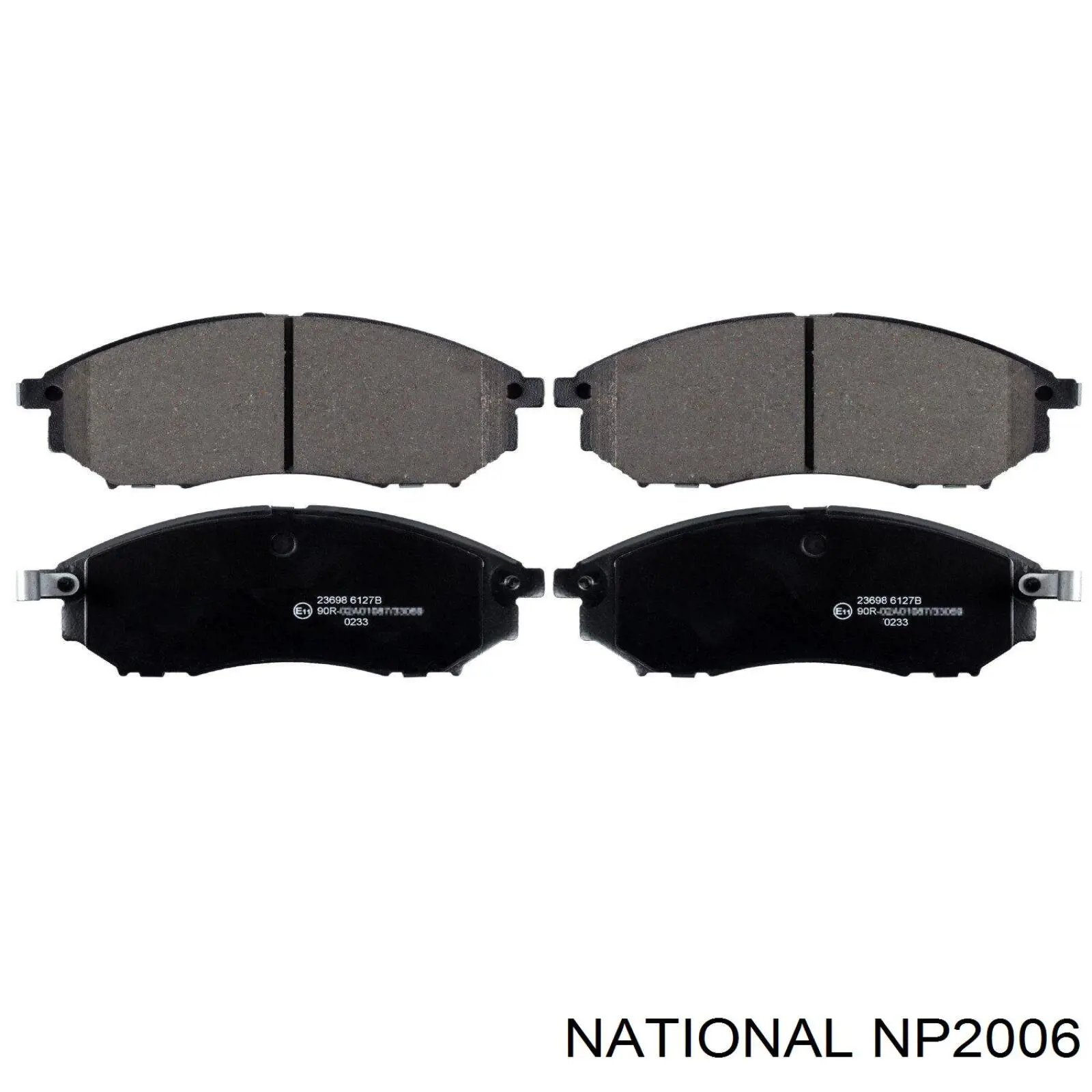 Sapatas do freio dianteiras de disco National NP2006 preço, a partir de 51,56 USD