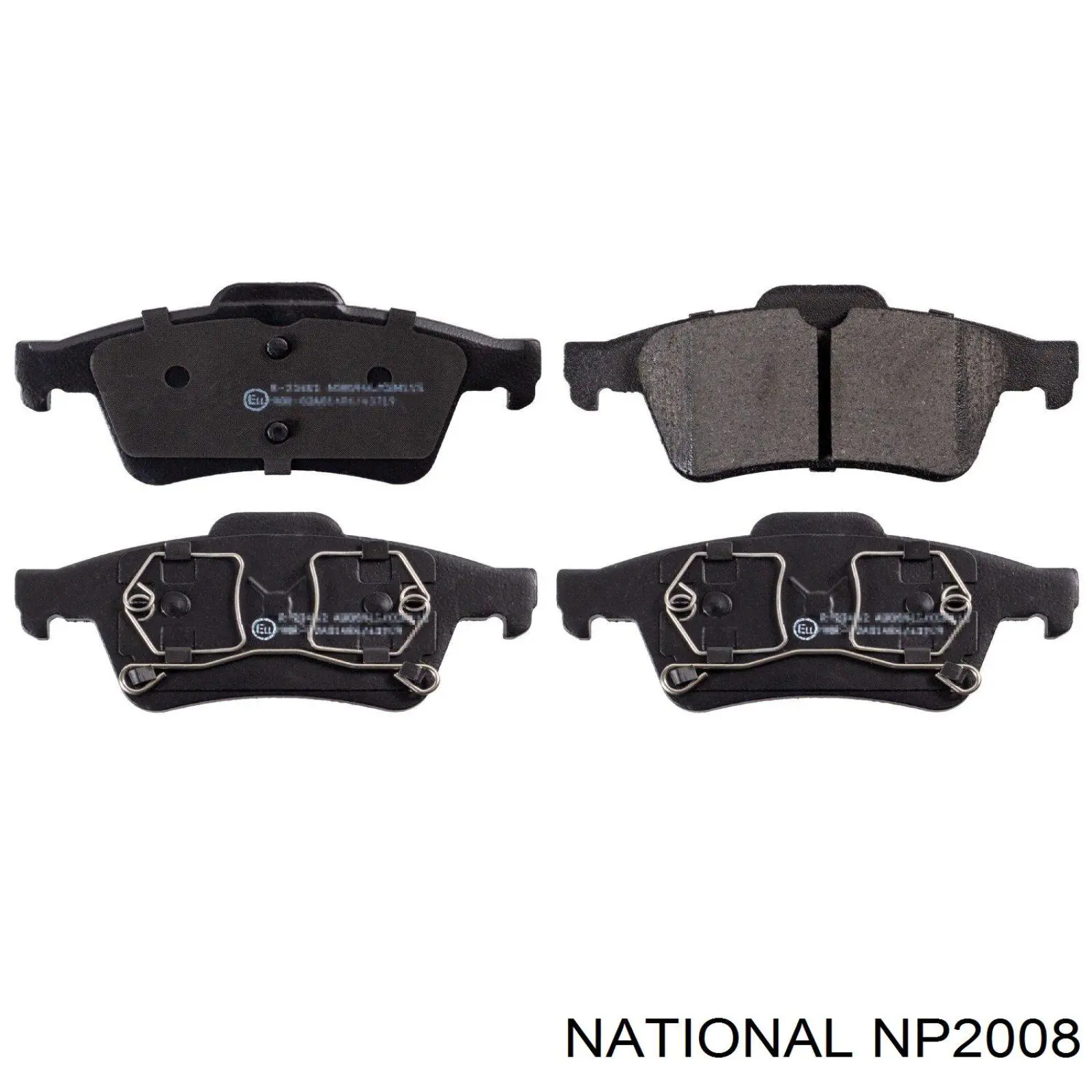 Sapatas do freio traseiras de disco National NP2008 preço, a partir de 30,22 USD