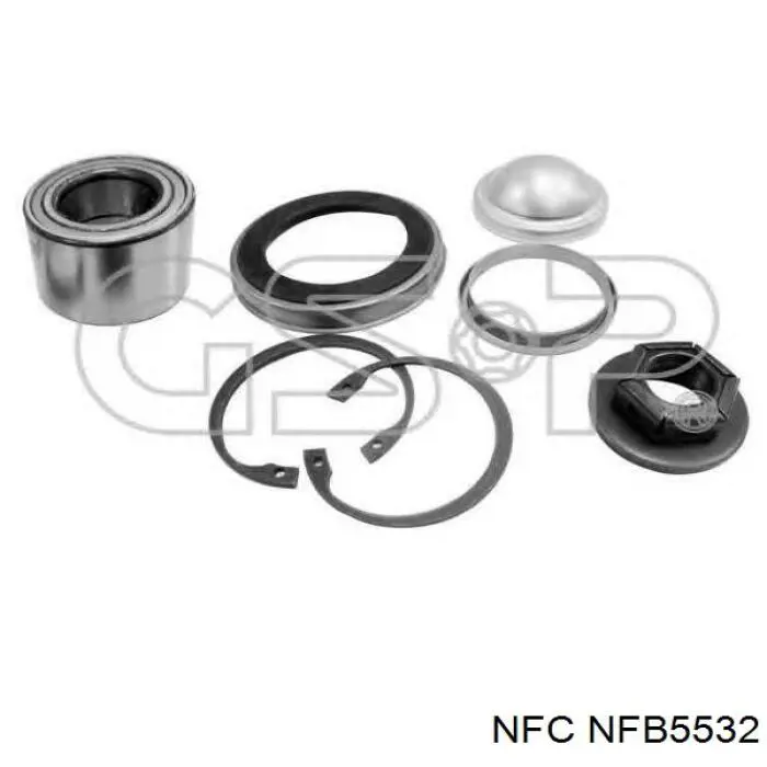 NFB5532 NFC Rolamento de cubo traseiro