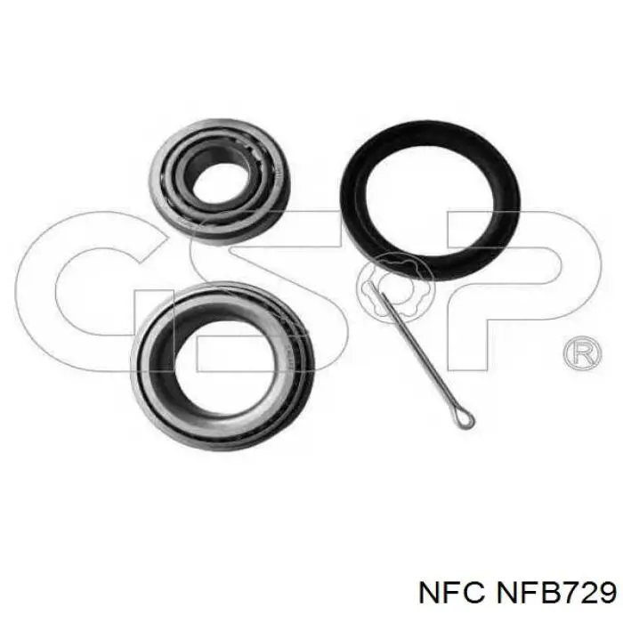 Rolamento de cubo traseiro NFC NFB729