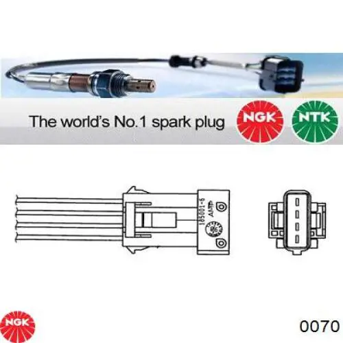 Compre 0070 NGK Sonda lambda, sensor de oxigênio até o catalisador