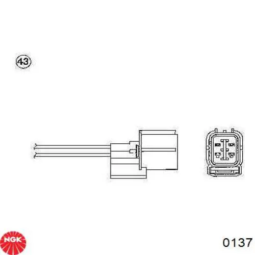 Sonda lambda, sensor de oxigênio até o catalisador NGK 0137 preço, a partir de 105,85 USD