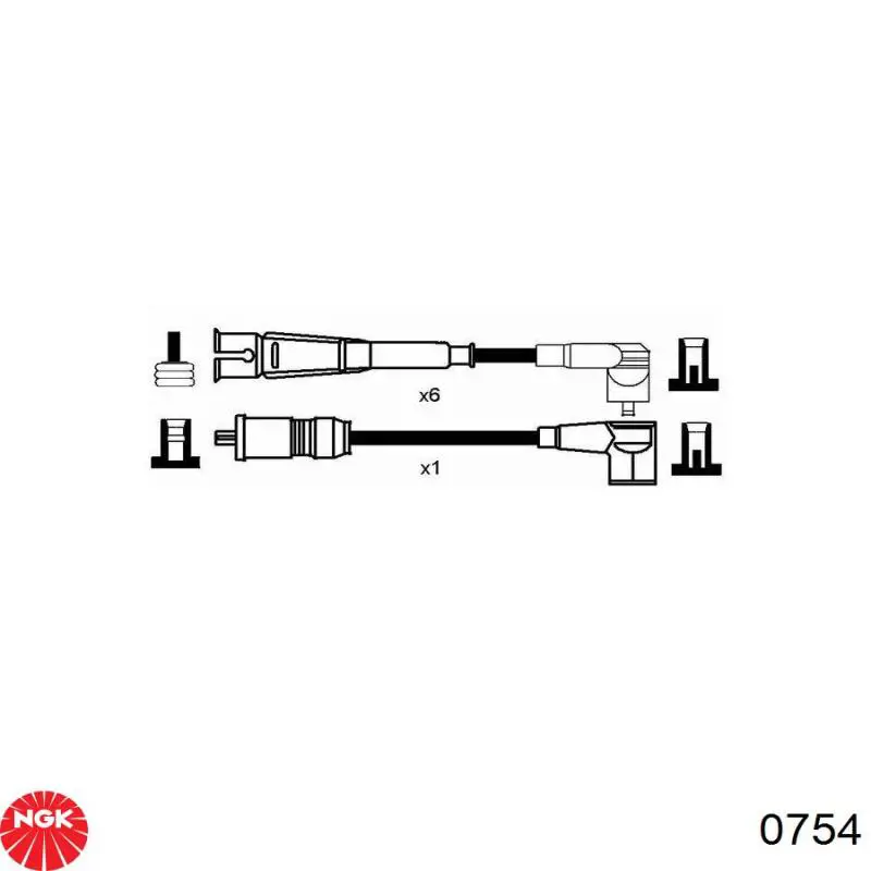Compre 754 NGK Fios de alta voltagem, kit