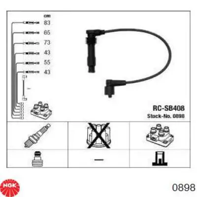 Fios de alta voltagem, kit 986357143 Bosch