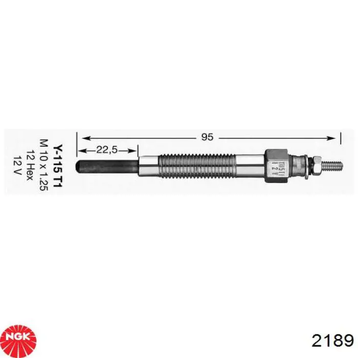 2189 NGK Vela de incandescência