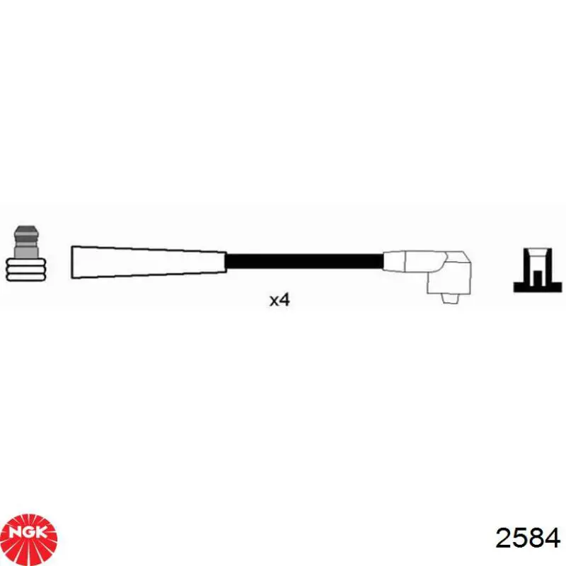 Fios de alta voltagem, kit 986357221 Bosch