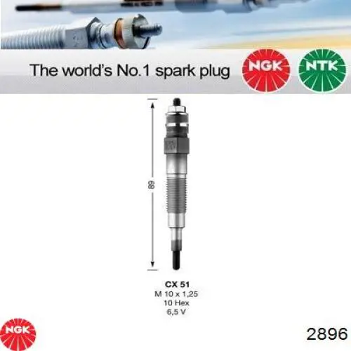 Vela de incandescência NGK 2896 preço, a partir de 16,39 USD