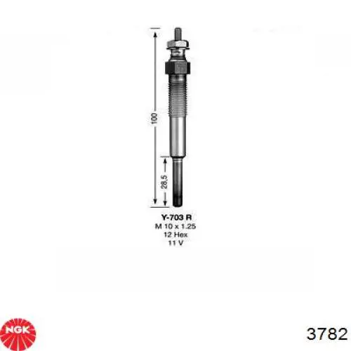 3782 NGK Vela de incandescência
