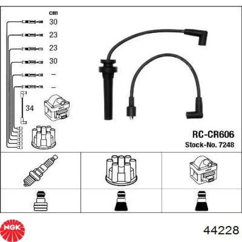 Fios de alta voltagem, kit NGK 44228 preço, a partir de 48,75 USD