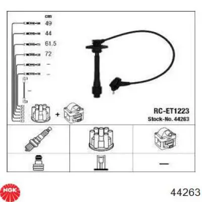 Fios de alta voltagem, kit NGK 44263 preço, a partir de 42,42 USD