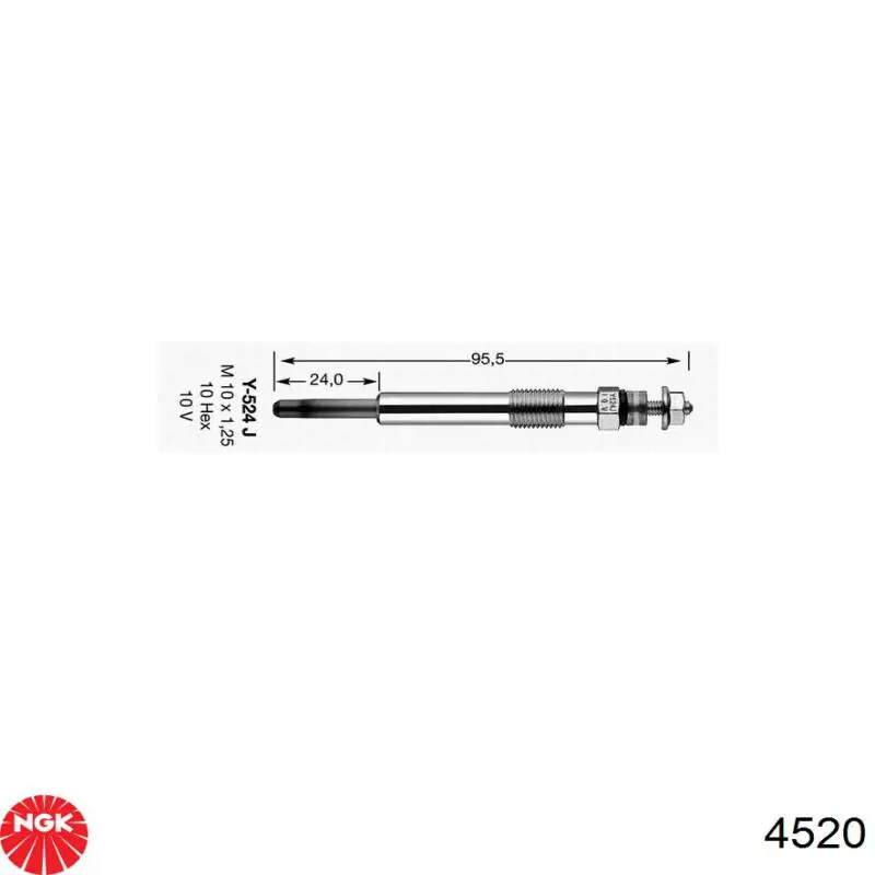 Vela de incandescência NGK 4520 preço, a partir de 14,73 USD