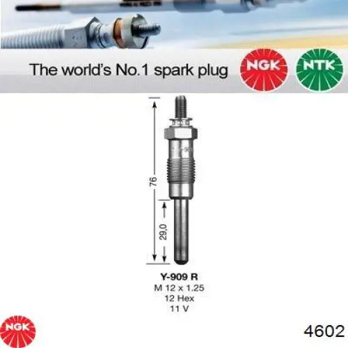 Vela de incandescência NGK 4602 preço, a partir de 10,86 USD