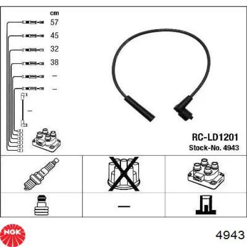 Compre 21113707080 Lada Fios de alta voltagem, kit