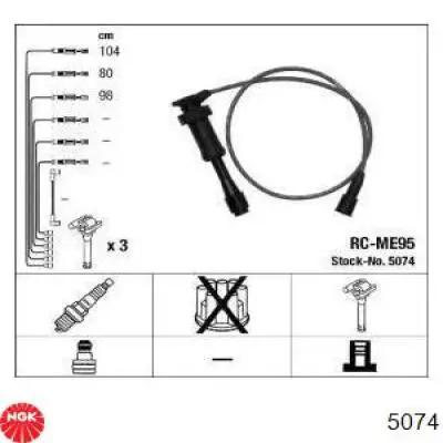 Fios de alta voltagem, kit NGK 5074 preço, a partir de 45,21 USD