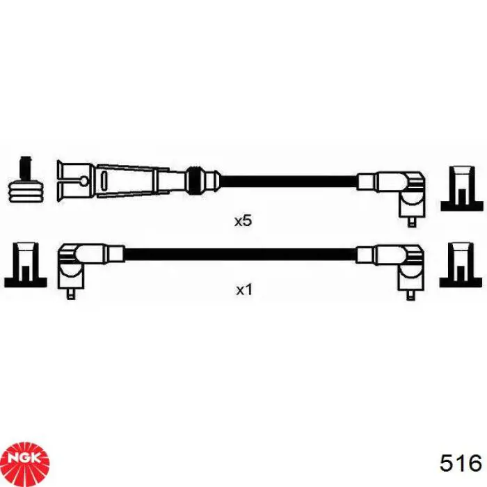 Compre 516 NGK Fios de alta voltagem, kit