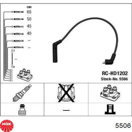Fios de alta voltagem, kit NGK 5506 preço, a partir de 21,30 USD