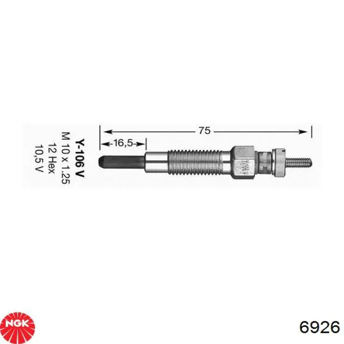 Vela de incandescência NGK 6926 preço, a partir de 13,13 USD