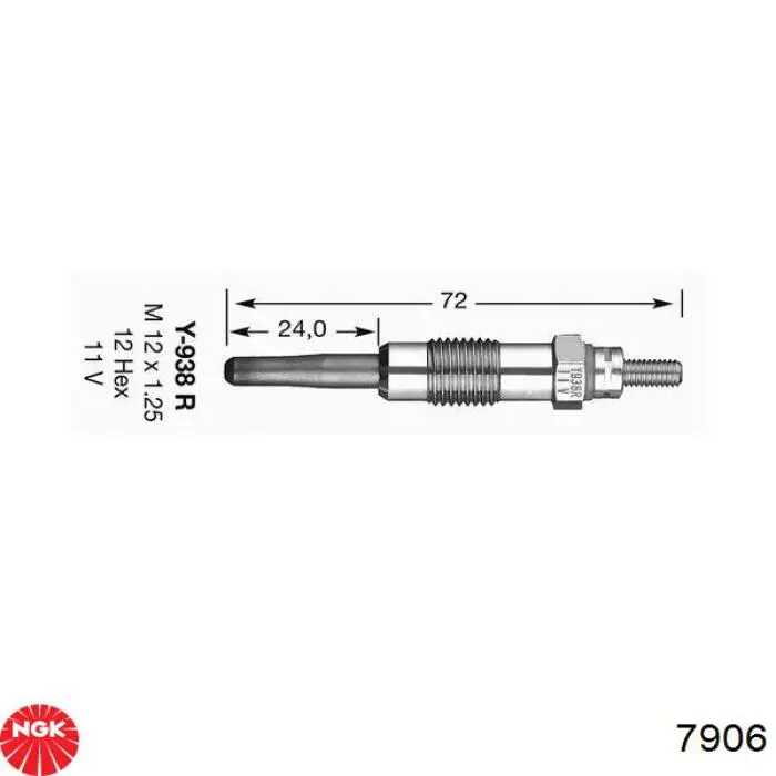 Vela de incandescência NGK 7906 preço, a partir de 10,41 USD