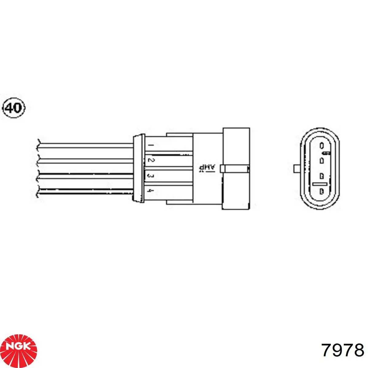Sonda lambda, sensor de oxigênio NGK 7978 preço, a partir de 62,32 USD