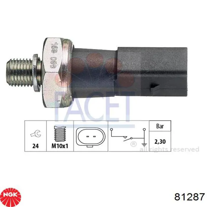 Compre 81287 NGK Sensor de posição da árvore distribuidora