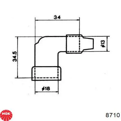  NGK 8710 preço, a partir de 2,00 USD
