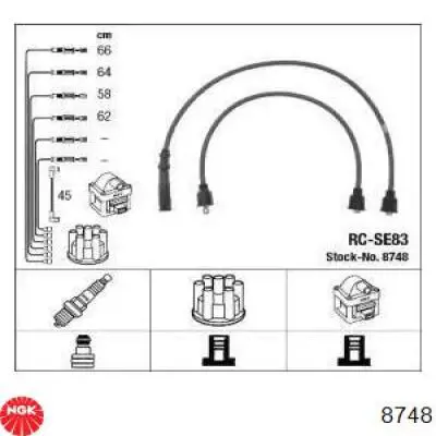 Fios de alta voltagem, kit NGK 8748 preço, a partir de 34,80 USD