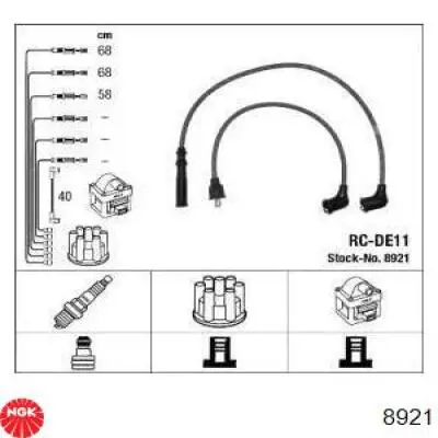 Fios de alta voltagem, kit NGK 8921 preço, a partir de 26,57 USD