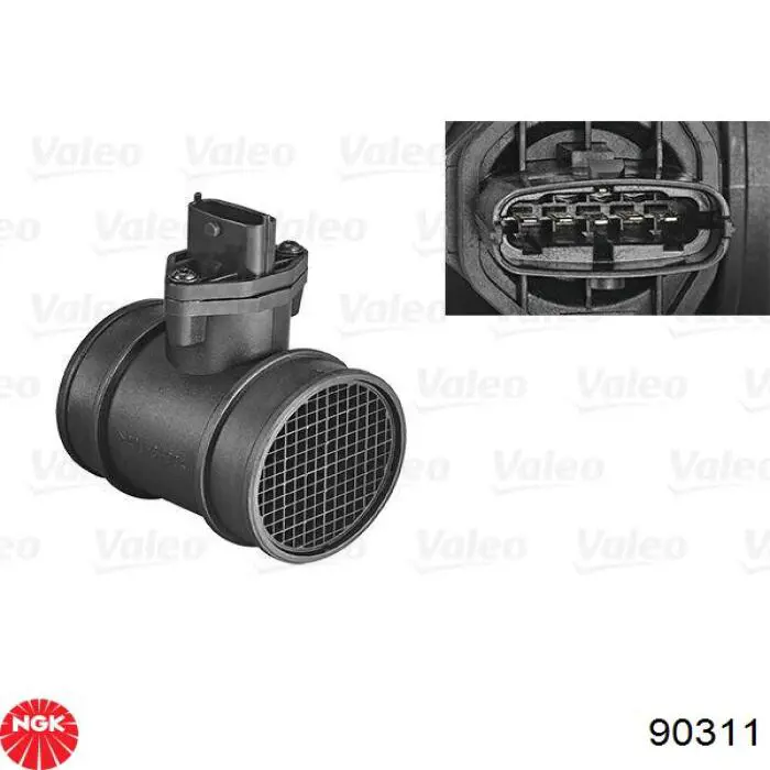 Compre 90311 NGK Sensor de fluxo (consumo) de ar, medidor de consumo M.A.F. - (Mass Airflow)