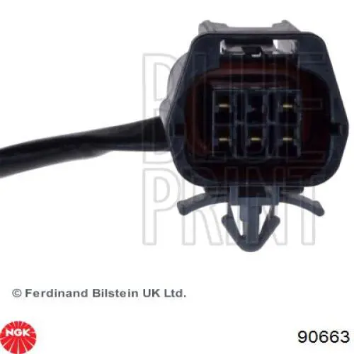 Compre 90663 NGK Sonda lambda, sensor de oxigênio até o catalisador
