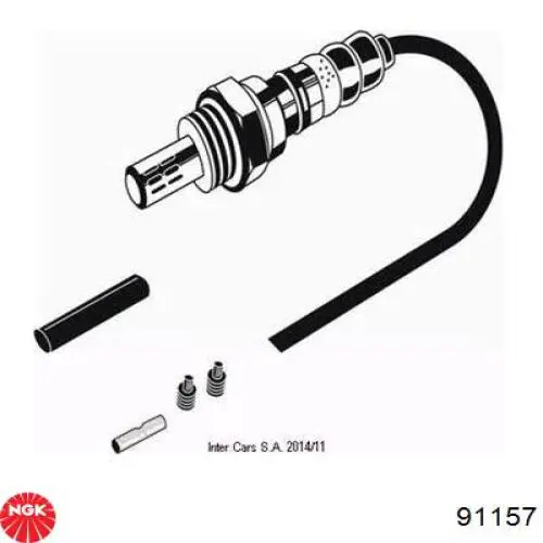 Sonda lambda, sensor de oxigênio 91157 NGK