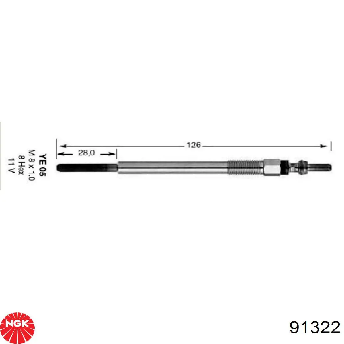Vela de incandescência NGK 91322 preço, a partir de 16,69 USD