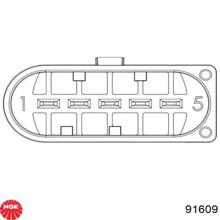 91609 NGK Sensor de fluxo (consumo) de ar, medidor de consumo M.A.F. - (Mass Airflow)