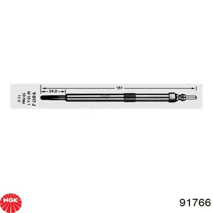Vela de incandescência NGK 91766 preço, a partir de 21,85 USD