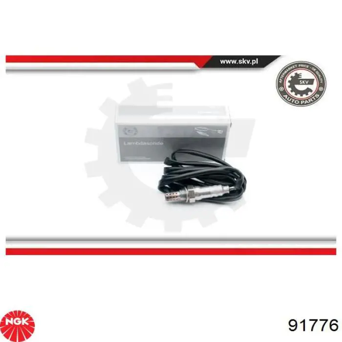 Sonda lambda, sensor de oxigênio até o catalisador 91776 NGK
