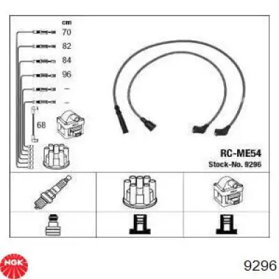 Fios de alta voltagem, kit NGK 9296 preço, a partir de 35,25 USD