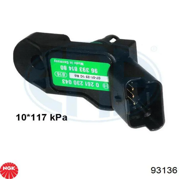 Sensor de pressão no coletor de admissão, MAP NGK 93136 preço, a partir de 38,36 USD
