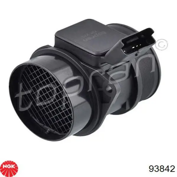 Sensor de fluxo (consumo) de ar, medidor de consumo M.A.F. - (Mass Airflow) 93842 NGK