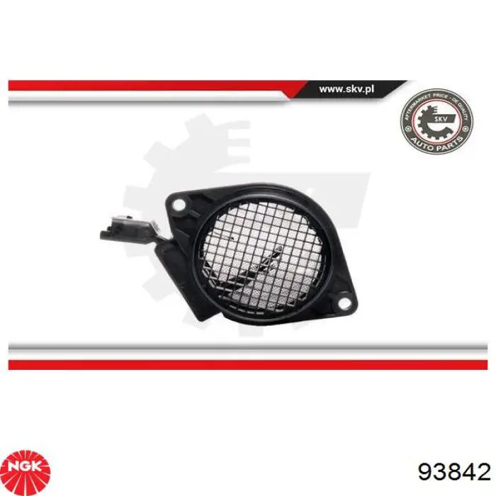 Sensor de fluxo (consumo) de ar, medidor de consumo M.A.F. - (Mass Airflow) NGK 93842