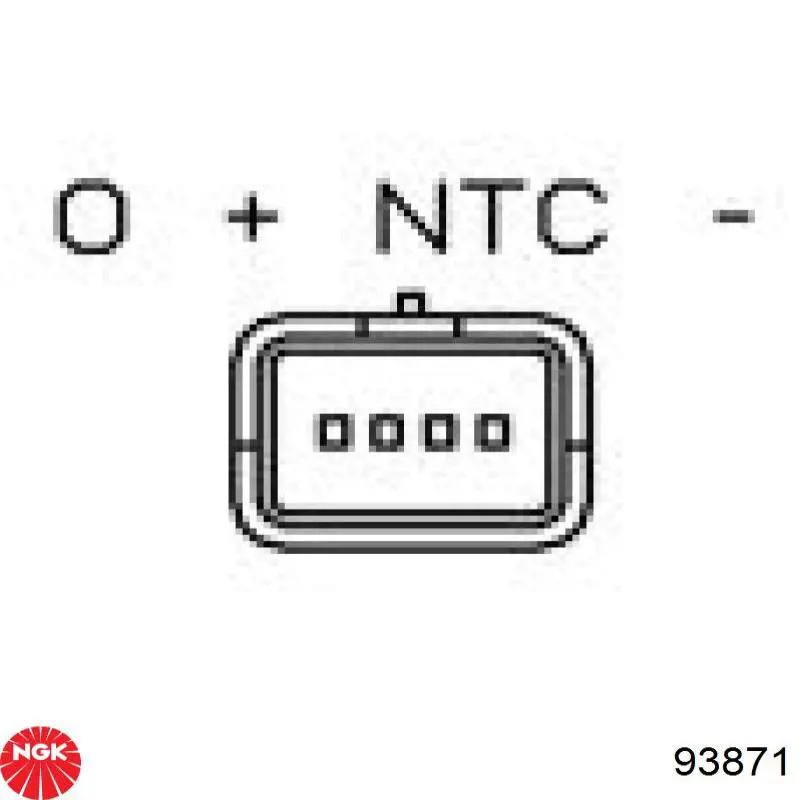 Sensor de pressão no coletor de admissão, MAP 93871 NGK
