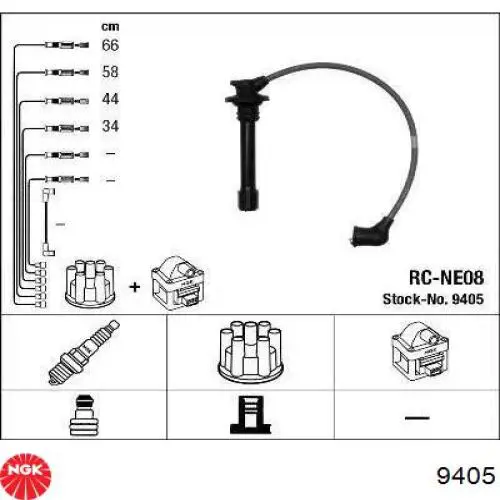 Fios de alta voltagem, kit NGK 9405 preço, a partir de 43,09 USD