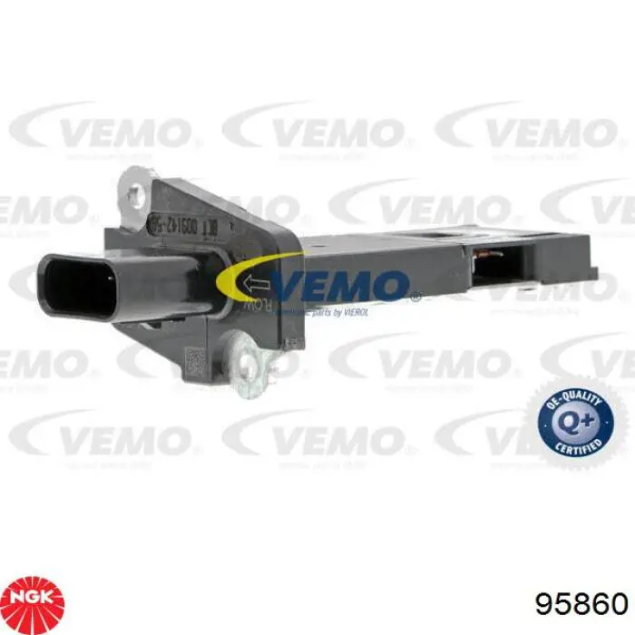 Sensor de fluxo (consumo) de ar, medidor de consumo M.A.F. - (Mass Airflow) NGK 95860